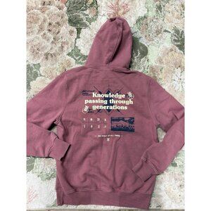 Daily Paper Men's Hoodie M Mauve Knowledge Do Right  100% Cotton Pullover